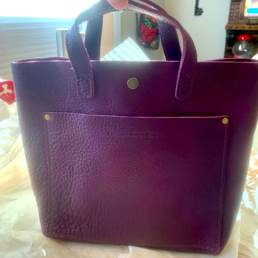 Portland Leather Goods Mini Crossbody Tote